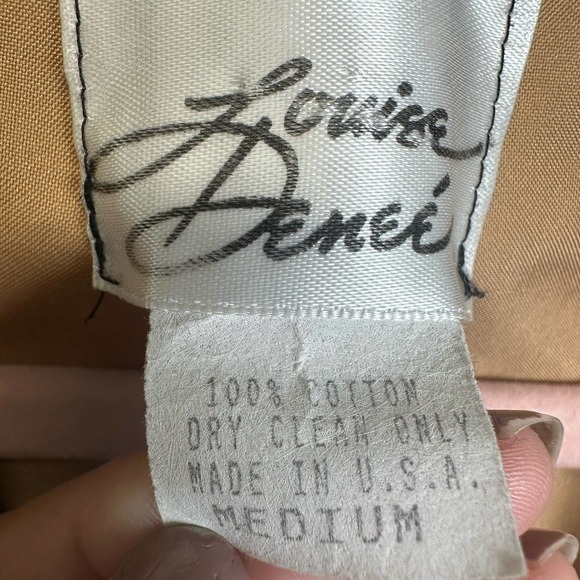 Louise Denee Blazer Double Breasted Women’s M Brown Leopard Patches Cotton Coat‎ - Picture 7 of 7